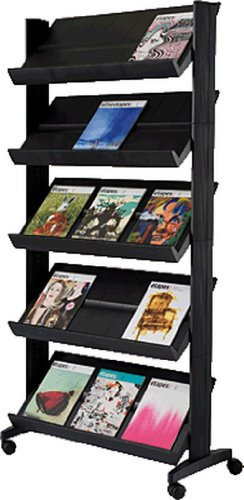 1 X PAPERFLOW Prospektständer 15x A4 schwarz 255N.01