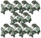 10Pcs/Set Hose Clamps W1 Zinc Plated T-Bolt Mini Fuel Line Pipe Clips 7Mm-20Mm (16-18mm)