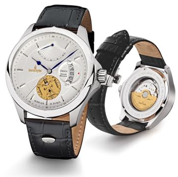 Kronsegler Genius - Horarium Mechanicus - Herren Armbanduhr Automatik Stahl-silbern