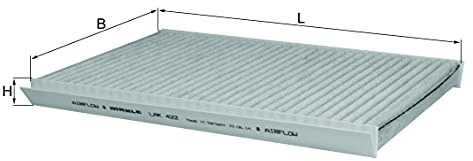 MAHLE LAK 422 Filter, Innenraumluft für FIAT SIENA (178_, 172_, 372_) | Kompatibel mit: FIAT PALIO, PALIO Weekend, STRADA Pick-up