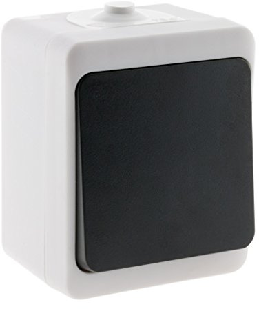 Zenitech - Interrupteur Va et Vient - IP54 - Noir