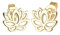 Elli - Boucles d'Oreilles - Femme - Fleur de lotus - Plaqué or - 0305930316