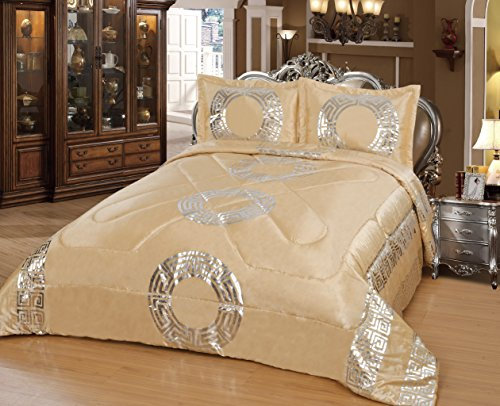 Tagesdecke / Bettüberwurf-Set - Sultan - 250 cm x 260 cm - by Dematex (Gold)