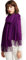 MaaMgic Schal Damen Warm Winter Herbst unifarben Baumwolle mit quasten/fransen, 40+ Farben Einfarbig & Kariert Pashmina xl Stola Schals MEHRWEG,Violett