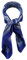 TigerTie Damen Nickituch Halstuch in blau marine royal silber grau gemustert - Größe 60 x 60 cm