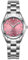 CHRONOS Orologio da polso da donna, al quarzo, impermeabile, in acciaio inox, analogico, rosa, Bracciale