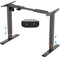 FlexiSpot Höhenverstellbarer Schreibtisch Gestell mit 2 Haken und Höhenmemory-Funktion & LED-Höhenanzeige, Elektrisch höhenverstellbare Tischbeine (Schwarz)