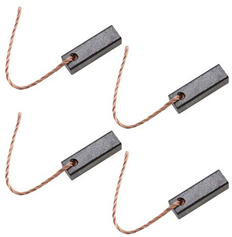 OTOTEC 4 cepillos de carbono para motor eléctrico de 5 x 5 x 16 mm con alambre de cobre de 12-24 V para bomba de vehículo, limpiaparabrisas, ventilador, soplador y elevador
