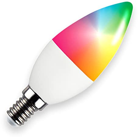 INNOVATE ES111 GU10 LED Leuchtmittel 1 Stk. [12W 60° 3000K Warmweiß Dimmbar I ersetzt 100W] QRB11 ES111 QRB111 LED Leuchtmittel Lampe Spot Strahler Spot (E14 Kerze SMART RGB, 1 Stk.)