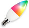 INNOVATE® LED E14 RGB-CCT - Smart Glühbirne 2700-6000K 5W dimmbar - 5in1 Tuya WiFi Lampe 400 Lumen - Farbwechsel Birne steuerbar via Alexa, Google Home & Co - WLan RGB Glühlampe CRI80 - No Hub needed