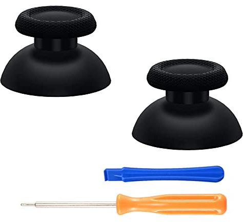 eXtremeRate Palancas Analogicos Joysticks para ps5 para ps4 Control Joystick Reemplazable para ps5 Thumbsticks para ps4 Slim Pro Repuesto para Pulgar para ps5 Mando(Negro)