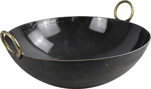 Heavy Duty Cook and Serve Wok Professional Catering Iron Kadai (14)
