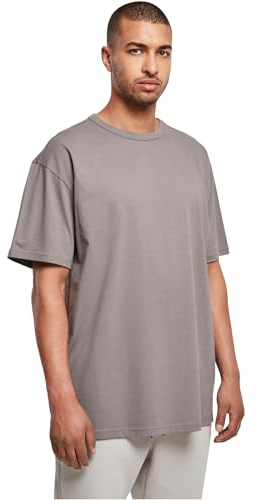Urban Classics Herren Organic Basic Tee – Regular Fit T Shirt aus Bio Baumwolle mit Rundhals im minimalistischen Streetwear Style für Alltag Freizeit und Casual Outfits,Asphalt,M
