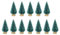 Ardorman 12 Stück Weihnachtsbaum Künstlich Klein Sisal Schnee Kiefern Bäume, Mini Desktop Weihnachtsbaum Deko Kleine Tannenbaum Christbaum - Mehrere Farben Erhältlich