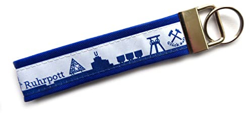 Schlüsselanhänger Schlüsselband Ruhrpott aus Baumwollstoff und Webband