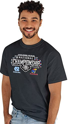 Blue 84 Herren NCAA National Championship 2022 Basketball Dark Heather T-Shirt, Dunkles Erika, XX-Large