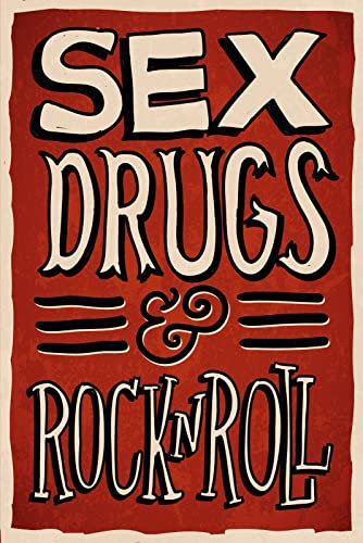 Blechschild 20x30 Sex Drugs & Rock n Roll Vintage Kult Schild