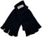 Herren Thermo-Handschuhe 3M Thinsulate, fingerlos, gestrickt, Schwarz, Schwarz , M/L