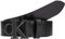Calvin Klein Jeans Damen Gürtel Round Mono Belt aus Leder, Schwarz (Black/Black), 85 cm