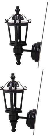 ibasenice 2st Led-Wandleuchte Miniatur Lampe Led-zubehör Laterne Mini-Wandleuchte Lichter Für Led Lichter Außenlicht Led-Beleuchtung Miniwand Mini Hauslicht Ohne Draht Puppenhaus