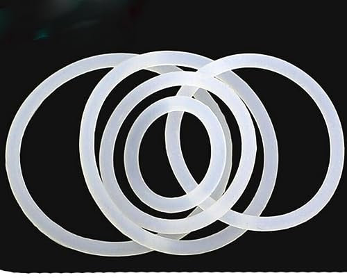 5/10 Stück Stärke (CS) 3 3,5 mm Weiß Gummi Dichtring OD 10-85mm Silikon O-Ring Hitzebeständig-70mm x 3mm-10pcs
