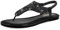 PIZZ ANNU Sandali Piatti da Donna da Estate Infradito Glitter Comodi Eleganti Toe-Post Ciabatte Scarpe per Spiaggia Casual Tacco Bassi Nero PU EU 39