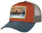 Stetson Canoe Trucker Cap One Size Herren - Mit Baumwolle - Größenverstellbar - Gefüttert mit Baumwolle - Mesh-Einsatz - Snapback-Verschluss - Kappe Sommer/Winter blau-rot One Size Small