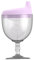 Baby Sippy Cup, tasses ginores en bassin en plastique, pas de gobelets pour enfants pour les enfants pour l'eau de lait (violet)