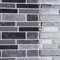 CRE8TIVE Piastrelle Adesive Marmo Paraschizzi Cucina Adesivo Nero Grigio Impermeabile Mattonelle Adesive Cucina Forma di Ventaglio Piastrelle Adesive Muro per Camino Lavanderia 4 Pezzi 30.5cm x 30.5cm