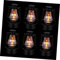 Alipis 6St Weihnachtspetroleumlampe Schwarze Schreibtischlampe Ampulle puppenhaus Beleuchtung Halloween Dekoration Halloween Decoration Christbaumschmuck Vintage- LED-Petroleumlampe