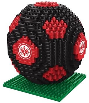 FOCO Offizielles Lizenzprodukt Eintracht Frankfurt BRXLZ-Steine 3D-Fußball BAU-Set 12+ yo