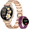 Montre Connectée Femme avec Appel Bluetooth: 1.32 AMOLED HD Tactile Écrans Smartwatch avec Étanche IP68 Podometre SpO2 Fréquence Cardiaque Moniteur Sommeil Bracelet Connectée pour Android e iOS