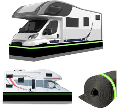 RYJYQYX Einfache Installation Halbgarage 31 Zoll hoch Wohnwagen Abdeckplane Verdickung und Härtung Wohnwagen Plane Halbgarage,32m/105ft
