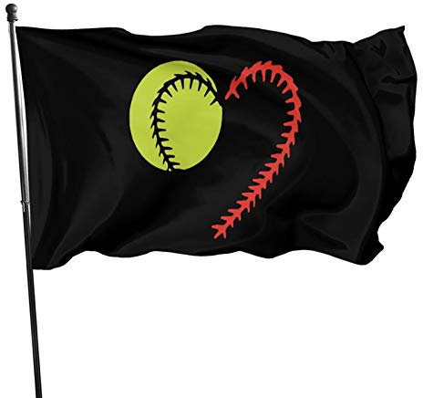 Baseball-Softball-Spitze Flagge Langlebig Fahne Lustige Banner Für Outdoor Lawn Veranda 90X150Cm