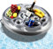 Soporte Inflable para Bebidas 2 en 1 Bandeja Inflable Bandeja Flotante para Piscina portavasos Piscina 8 Agujeros para Fiestas de Piscina de Verano, Fiestas Acuáticas,Estantes de Copas Flotantes