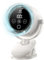 KPPIT Small Powerful Desk Fan,Portable Clip on Fans,Intelligent steering personal cooling table fan for Home Office Stroller Camping,White