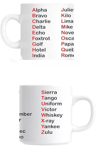 Phonetic Alphabet 10oz Mug