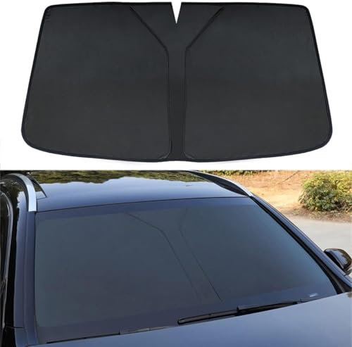 YUEDAM Parasol De Coche Delantero para Opel Corsa d 2007-2014, Protector Solar Coche Parabrisas Parasol Plegable Protección Parasol Protección UV Accesorios