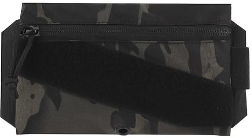 AQzxdc Tactical Molle Admin Pouch Utility Laser Cut EDC Tool Bag Horizontal Modular Pouches Militar Portable Patch Chest Rig Plate Carrier(Bcp)