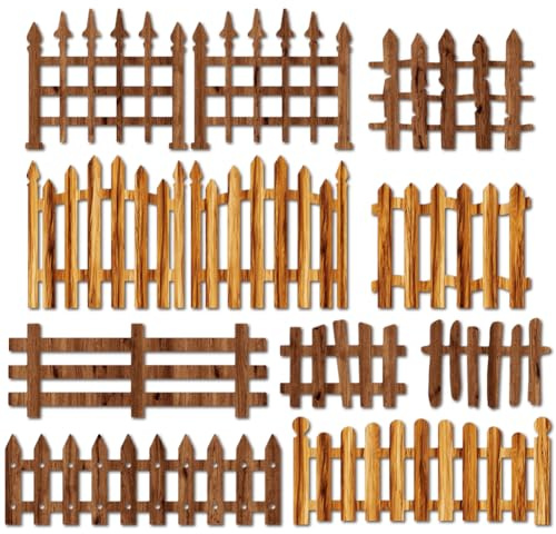 MAYJOYDIY Verschiedene Zäune Metall Stanzformen Holzzaun Stanzschablonen Retro Innenhof Prägeschablone Stanzformen Für DIY Scrapbooking Alben Dekorative Prägung Papierkartenherstellung