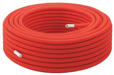 SOMATHERM FOR YOU - Rolle à 100 m Prerecubrimiento Mehrschichtrohr Rot Ø16 - Warm- und Kaltwasser Sanitär - Tmin 5°C/Tmax 100°C - Maximaler Druck 10 Bar - Antioxidationsbarriere