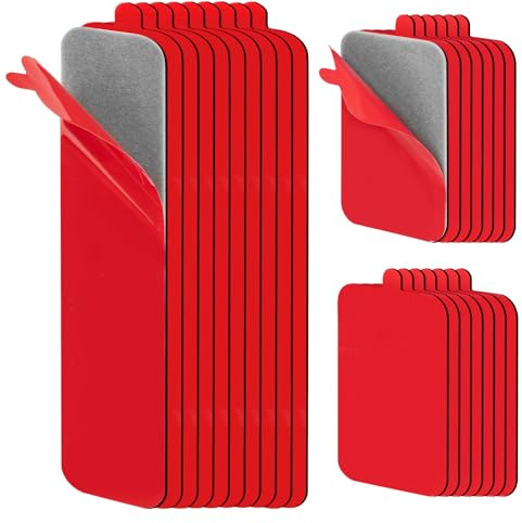 Setgoold 24Pcs Number Plate Sticky Pads Double Sided Sticky Pads | Heavy Duty Number Plate Sticky Pads for Dashcams Dashboards Licence Plates 14 Square (30x50mm) & 10 Rectangular (20x100mm)
