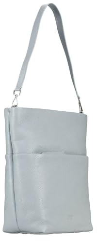 Jost Leder Schultertasche Umhängetasche Vika Tote Bag Misty Blue blaugrau