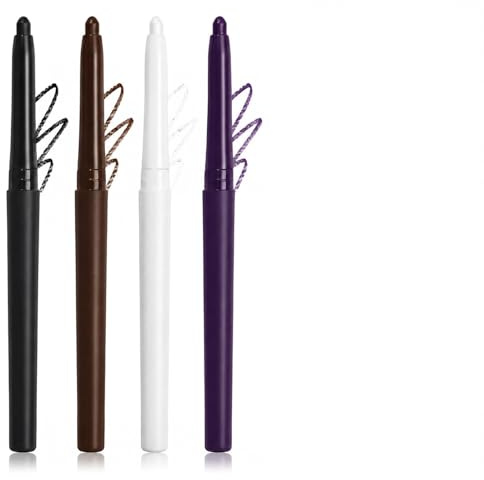 UZYXC Matite Occhi Waterproof Set, Metallic Gel e Viola, Color Mare Colorati, Cremose, Lunga Durata, Ideali per Occhi Maturi
