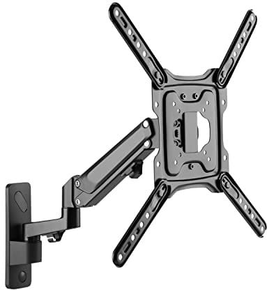 ProperAV Gas Spring Swing Arm Monitor & TV Wall Bracket 23'' 24 28 32 37 40 42 43 46 49 VESA Max 400x400 Black