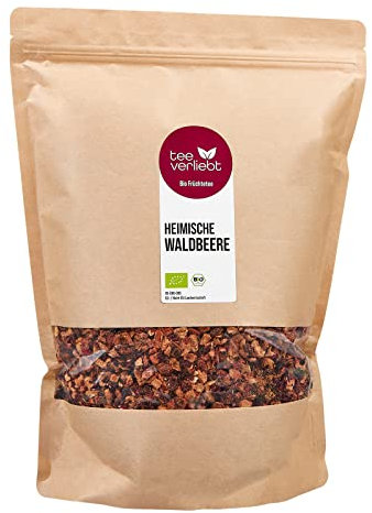 teeverliebt - Loser Früchtetee Heimische Waldbeere 1000 g I Früchtetee lose I Ausgewogene Komposition der Tee-Mischung aus heimischen Beeren I Bio lose 1 kg