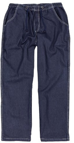 Abraxas Jogging- Jeans mit Gummibund, Schlupfhose in Übergrößen bis 12XL, blau