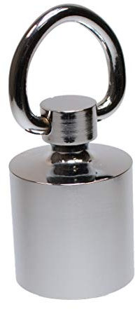 HAMBURGER TAUWERK-FABRIK EST. 1901 Seilendkappe mit Ring Messing verchromt für 40mm Handlaufseil