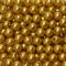 250 x Kunstperle 8mm Perlen in praktischer Plastikdisplaybox Wachsperlen Dekoperlen Bastelperlen mit Loch Kunstperlen, Farbe:gold