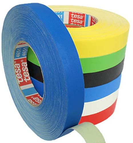 Premium Gewebeband verschiedene Breiten und Farben wählbar/blau 19 mm x 50 m